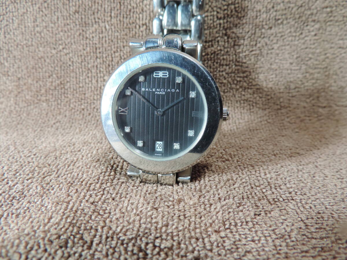 動作・美品・中古品・スイス製・クオーツメンズ腕時計・BALENCIAGA PARISの画像2