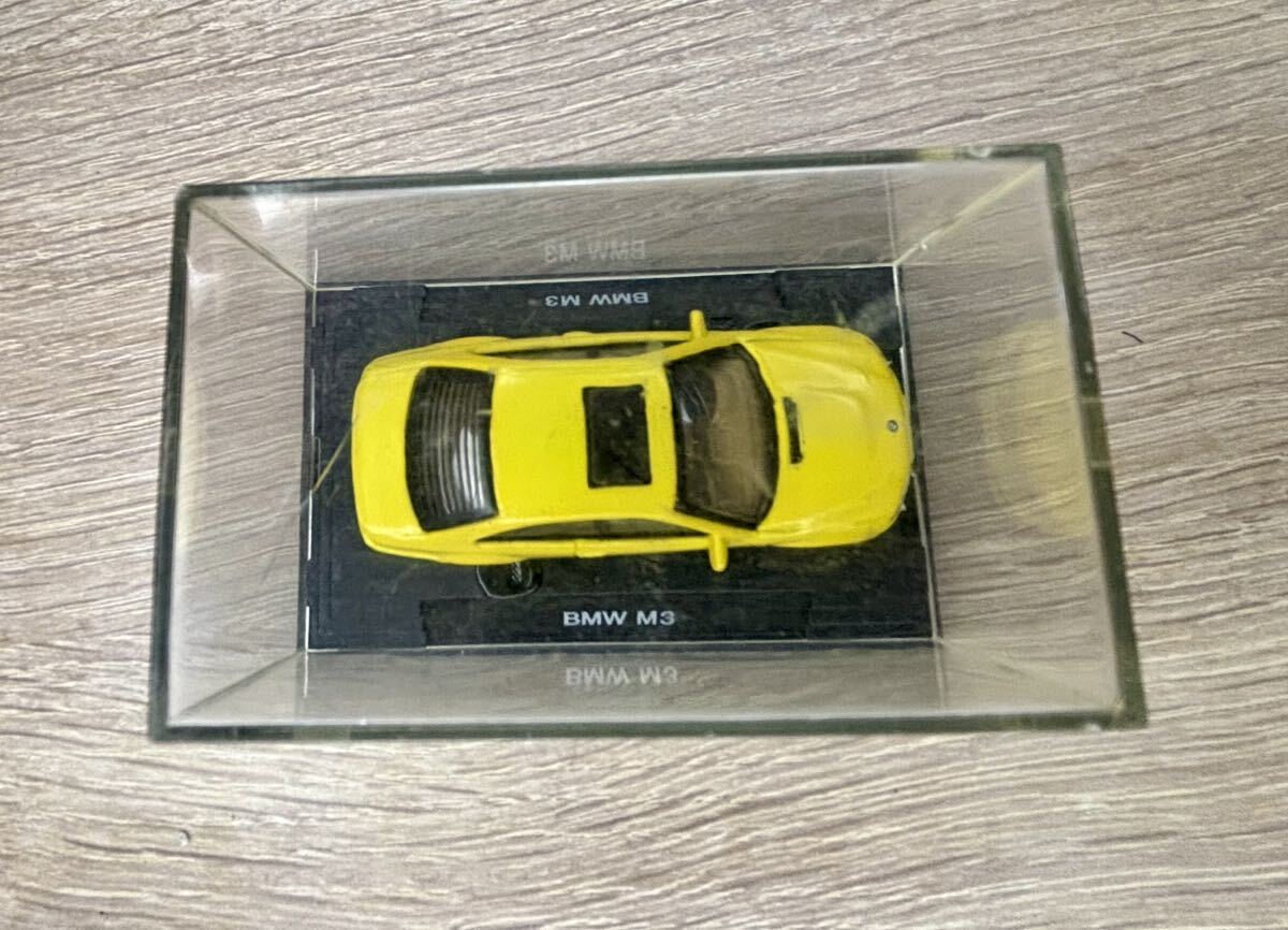 BMW M3 BL32 ミニカー クーペ 名車 コレクション ケース付 模型 イエロー 黄色 ケース割有_画像5