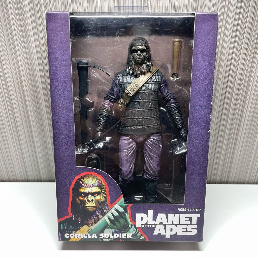 [ нераспечатанный ]NECA Planet of the Apes Gorilla * солдат / осмотр neka Predator Чужой Terminator робокоп King Kong фигурка 