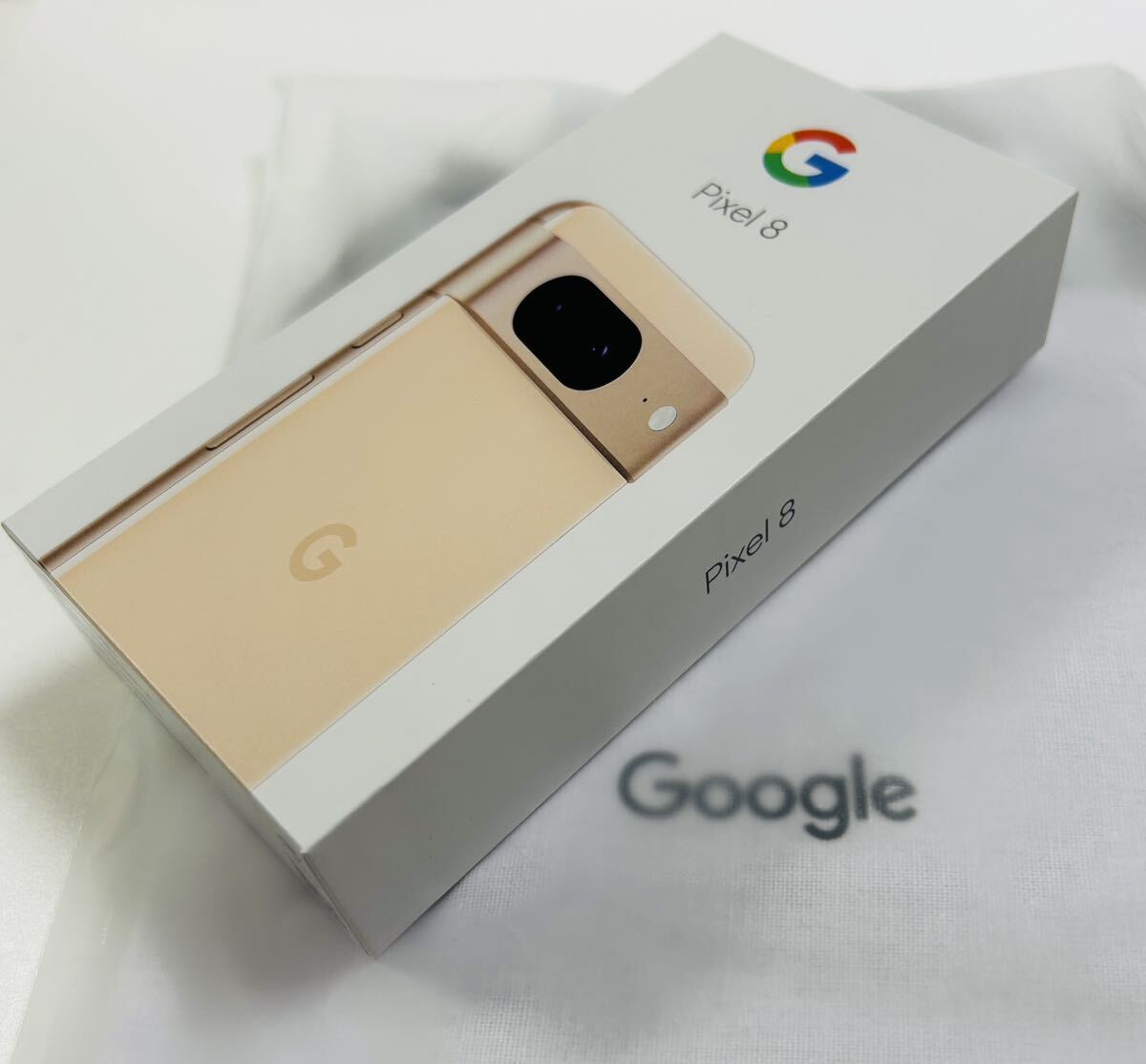 ♪完全未使用新品 Google Pixel8 128GB ローズ SIMフリー Googleストア一括購入品 残債なし GooglePixelポーチ付き