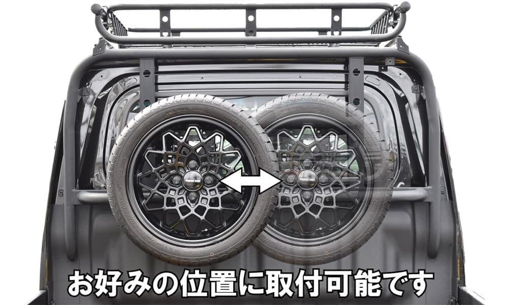 HARD CARGO ハードカーゴ スペアタイヤキャリア ４穴PCD100（M12×P1.5） 北海道・沖縄・離島は要確認_画像3