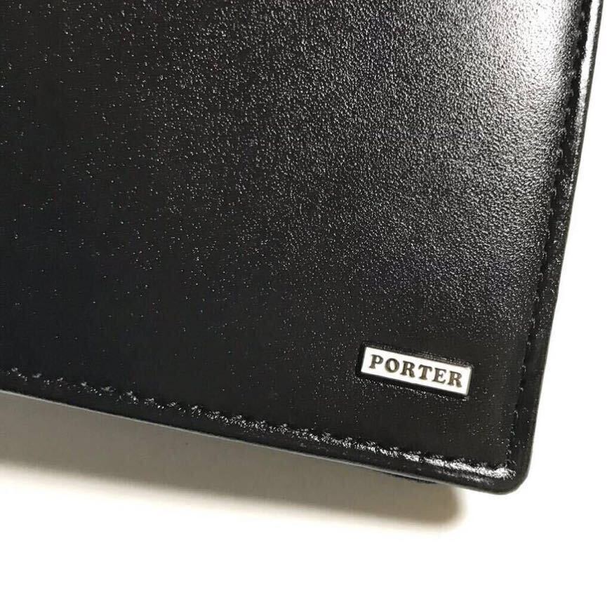 未使用　PORTER シーン　二つ折り財布　ポーター　財布　吉田カバン　ブラック　110-02920 牛革　定価23100円 日本製　小銭入れ付き　_画像6