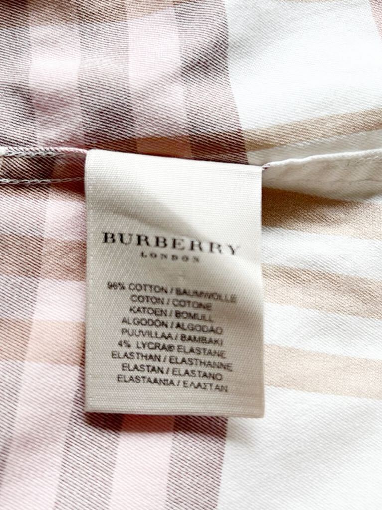 【BURBERRY LONDON】直営店購入　チェック 長袖シャツ 大きいサイズ　XL _画像3