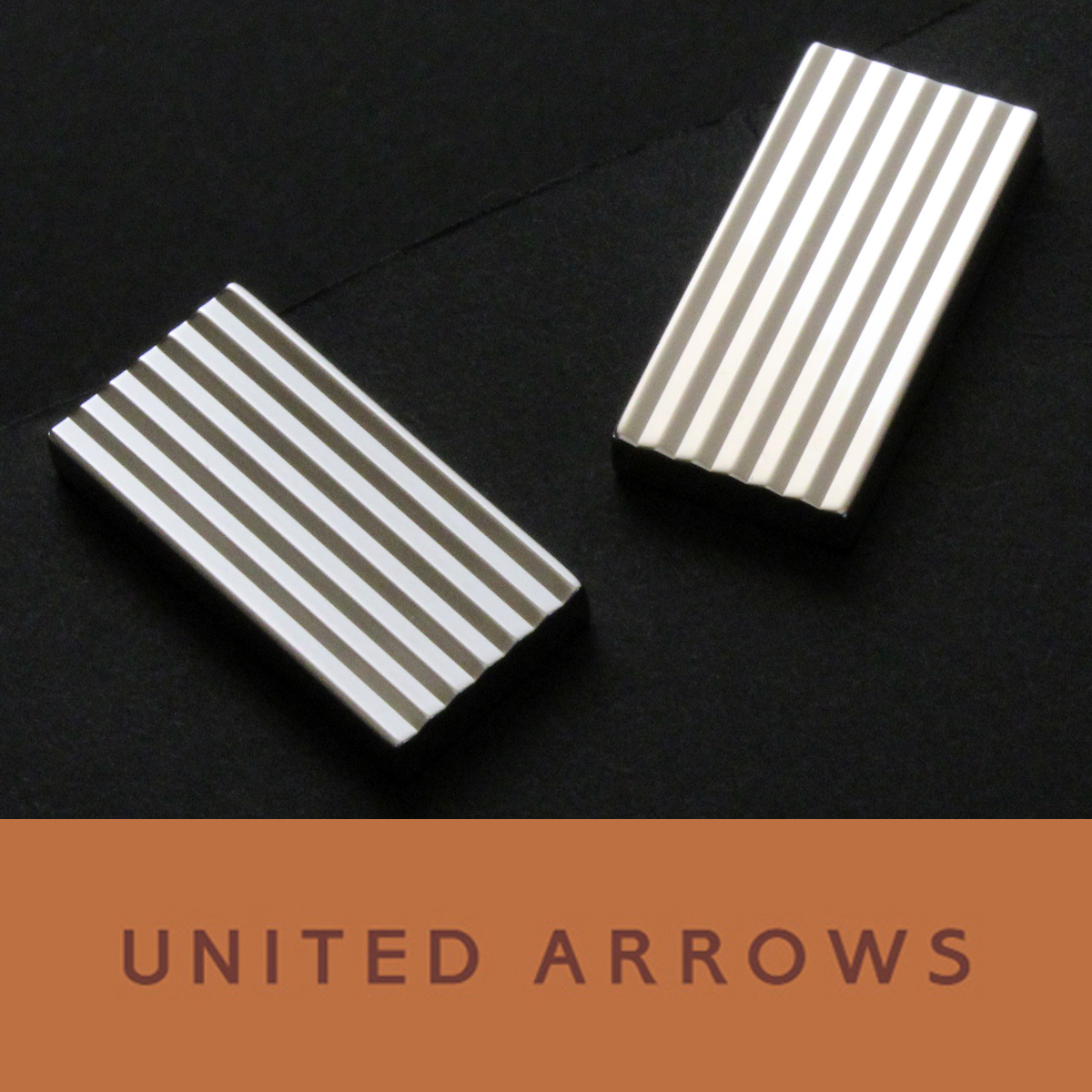 4193◆ユナイテッドアローズ◆カフス◆シルバー◆カフスボタン～カフリンクス◆上質セレクトショップ～UNITED ARROWS◆新品の画像1