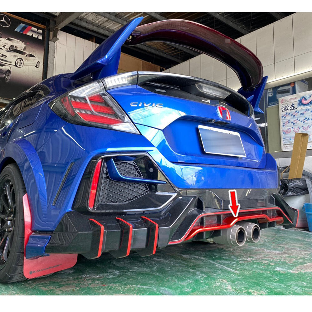 2017-2021 ホンダ シビック タイプR FK8 塗装込 リアガーニッシュ アンダースポイラー_画像2