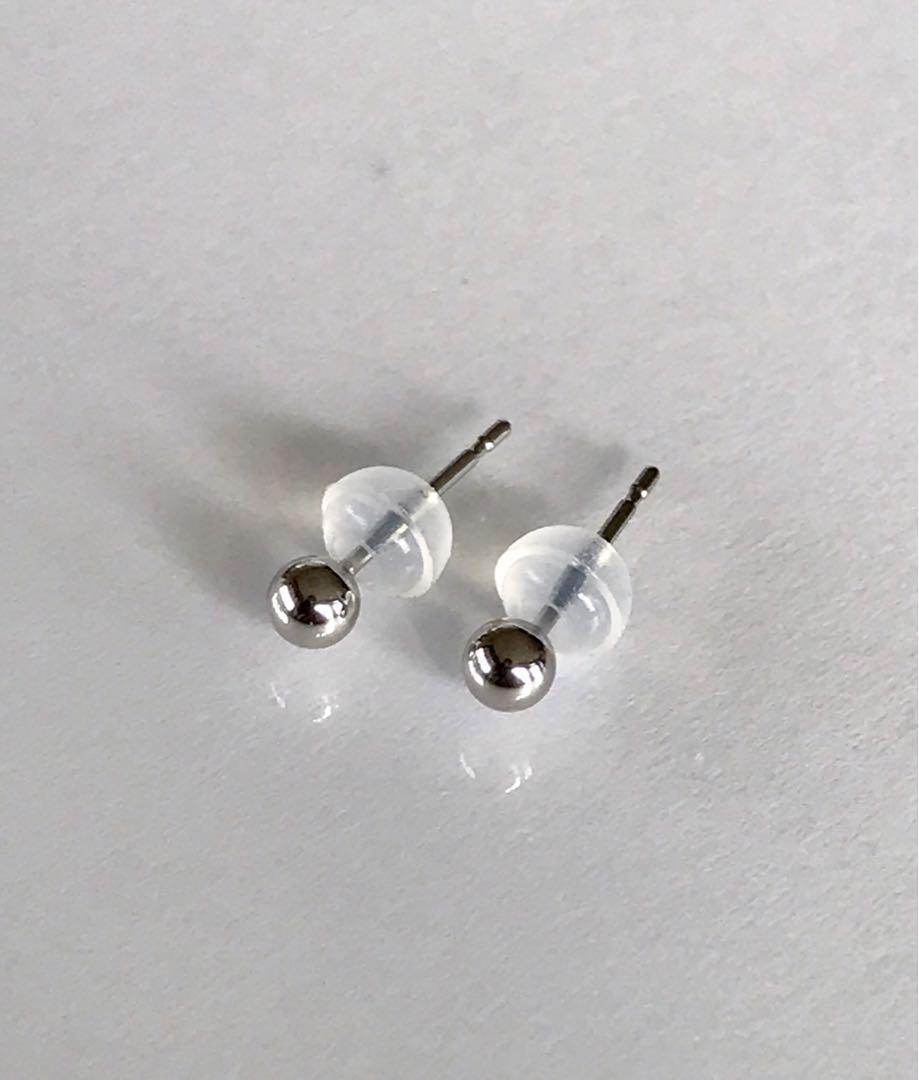 プラチナピアス 丸玉ピアス 3mm １ペア Pt900 送料無料の画像3