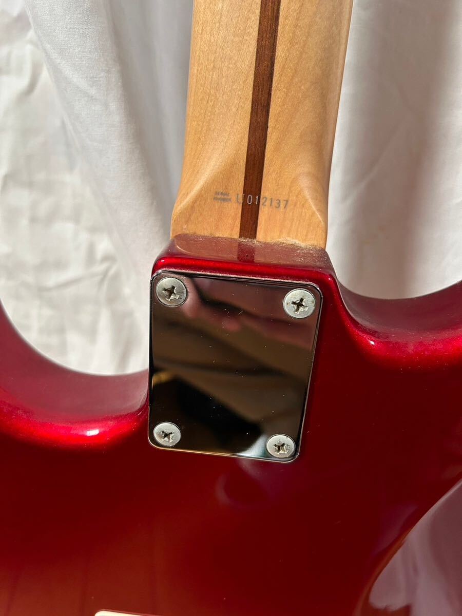 【#sk】Fender PhotoGenic エレキギター STRATOCASTER U012137 フェンダーギター ホワイト レッドの画像4