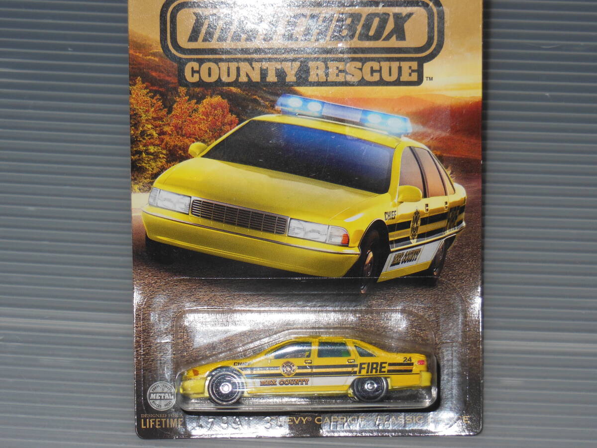 ☆ MATCHBOX COUNTY RESCUE ☆ CHEVY CAPRICE CLASSIC POLICE ☆ 新品・未開封 ☆の画像1