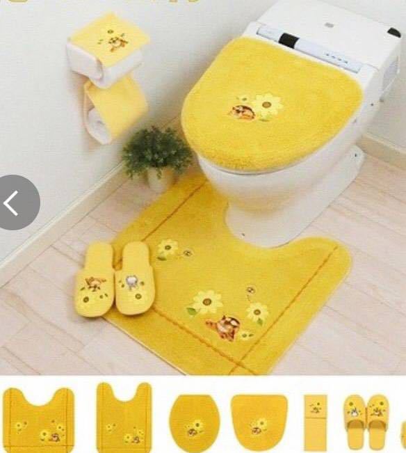 ジブリ　となりのトトロ　ネコバス　トイレマットセット　新品_画像1