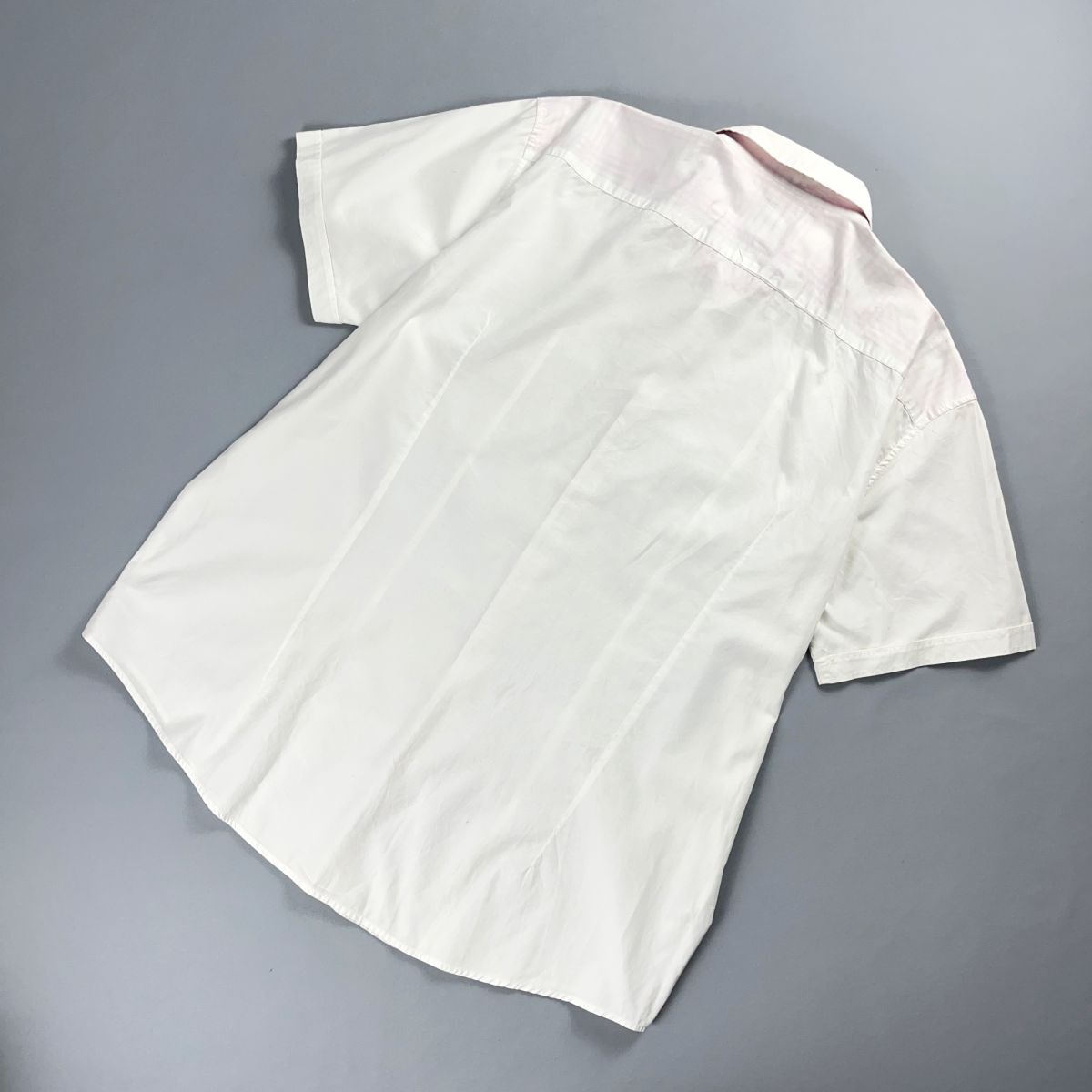 HUGO BOSS ヒューゴボス 大きいサイズ 襟付き半袖シャツ フロントボタン トップス メンズ 白 ホワイト サイズ3XL*NC89の画像4