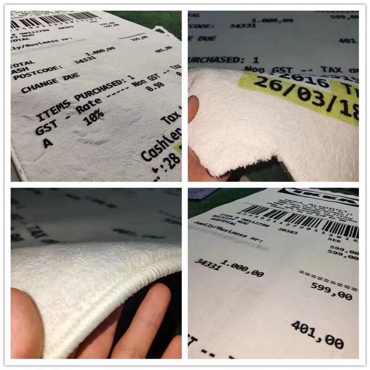 IKEA イケア オフホワイト レシートラグマット|Yahoo!フリマ IKEA イケア オフホワイト レシートラグマット|Yahoo!フリマ