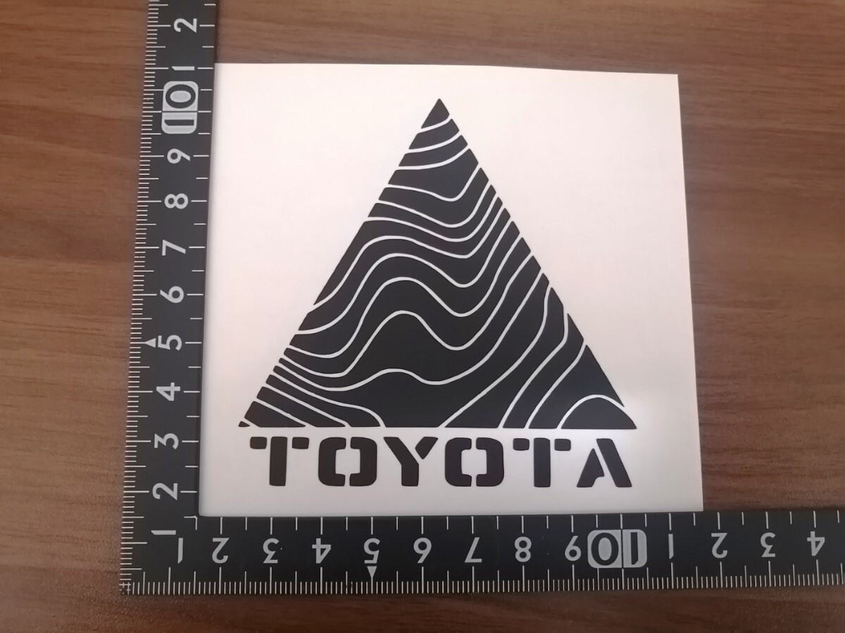 TOYOTA Toyota разрезные наклейки матовый черный и т.п. высота линия уличный кемпинг Land Cruiser Hilux FJ Cruiser RAV4 Tacoma 