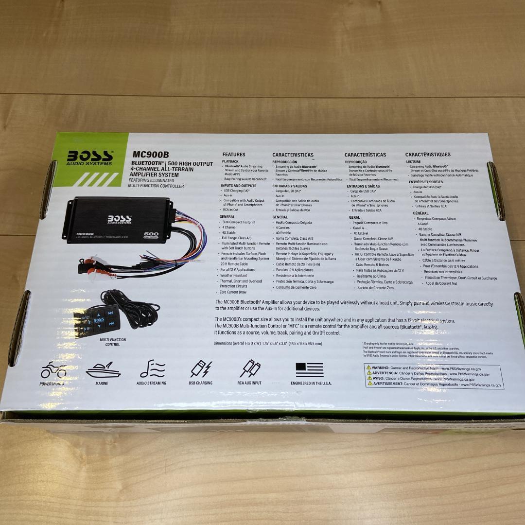 新品・迅速発送 BOSS 防水マリンオーディオ Bluetooth アンプ 新品・迅速発送 BOSS 防水マリンオーディオ Bluetooth アンプ
