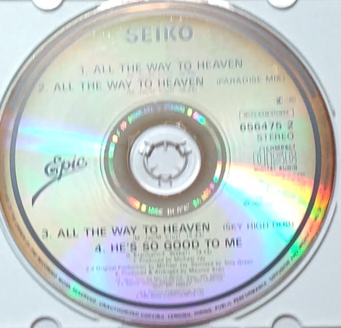 状態良好/UK盤CDシングル/Seiko(松田聖子)/All The Way To Heaven/1990年発売オリジナル盤_画像3