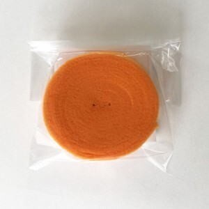 (5巻セット) トマトの包帯 オレンジ 25mm幅×5m 手でちぎる 伸縮性 ピッタリ固定 クラレトレーディング (ゆうパケット)_画像2
