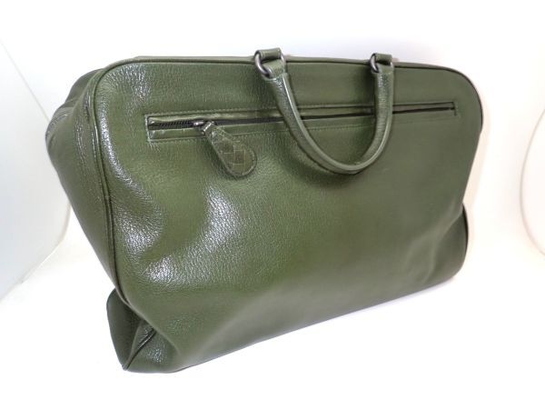 BOTTEGAVENETA / ボッテガヴェネタ バッグ レザー メンズ ビジネスバッグ グリーン系【中古】drt2403_画像1