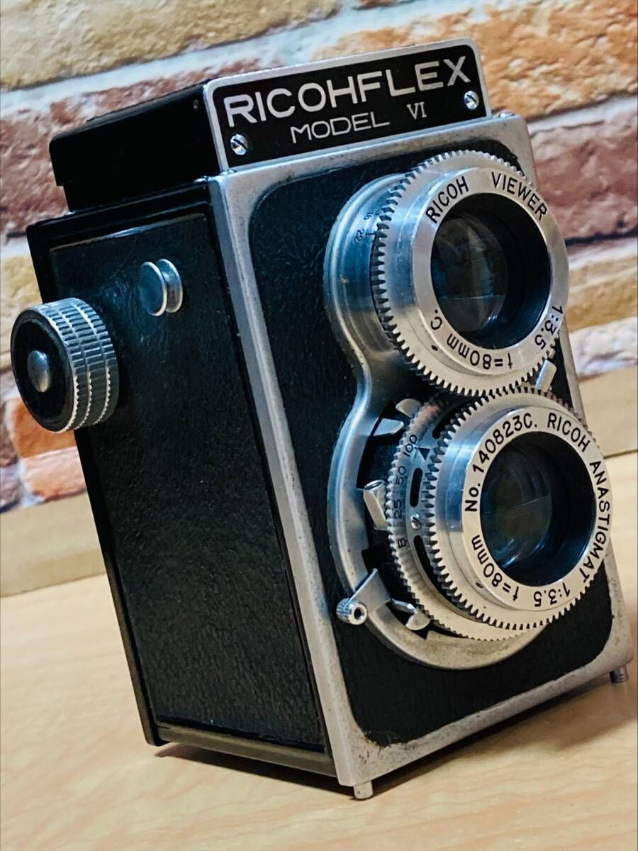 RICOH FLEX MODEL Ⅵ 6×6cm TLR 80mm / F3.5 W/C 中古良品 最低落札設定無し_画像2