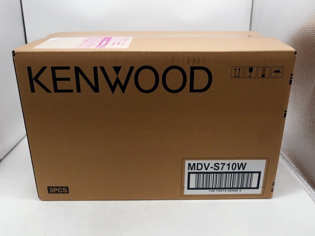 ★1スタ！【未使用品/3台セット】Kenwood ケンウッド MDV-S710W 7V型モデル 彩速 カーナビ Sシリーズ 200mmワイドモデル m5-35802 m_e_画像1
