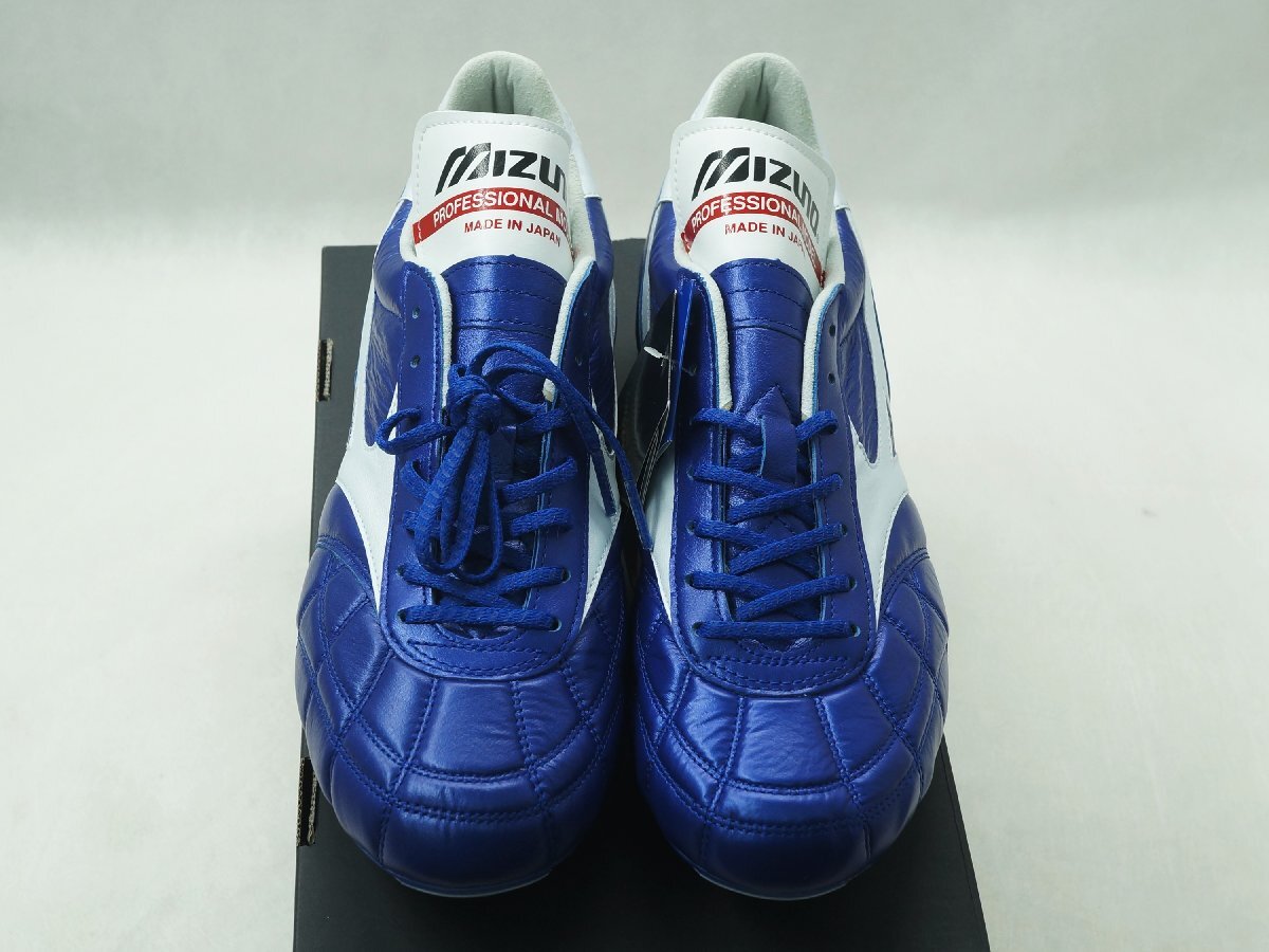 ☆【未使用】mizuno THE MORELIA M8 JAPAN P1GA228801 サッカースパイク 27.0cm ブルー k_a 24-0862_画像4