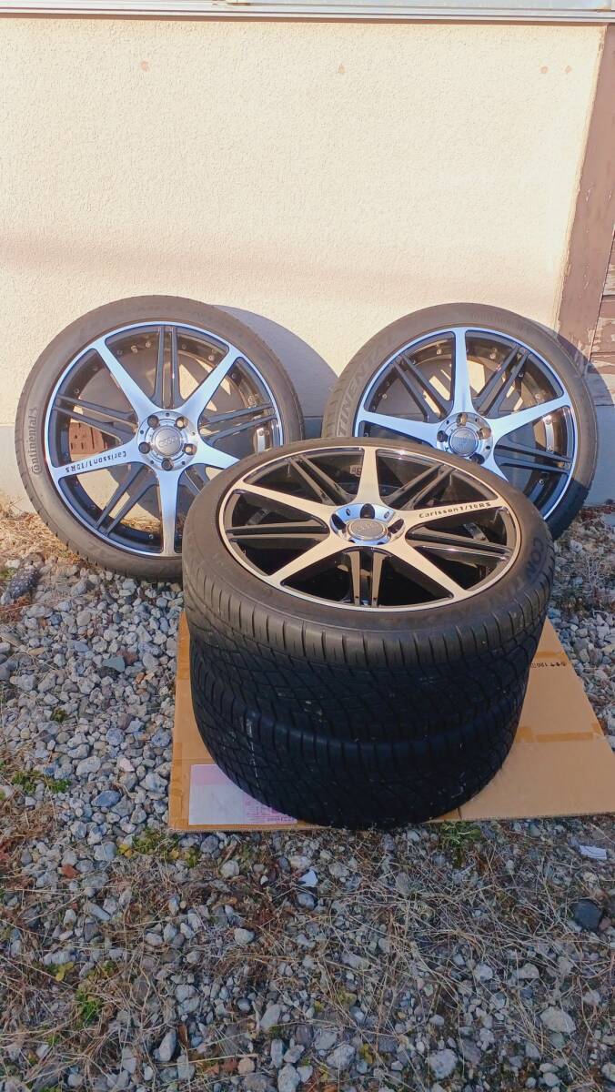 美品 CarIsson カールソン1/10RS 8.5J+40 PCD112 5穴 255/35R20 ×4本の画像3