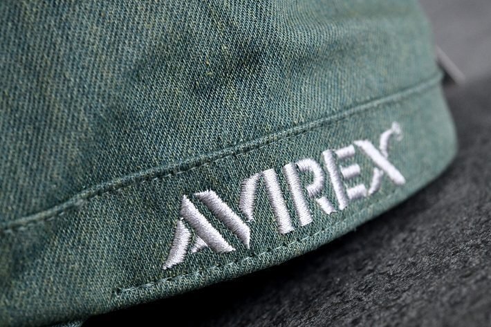 正規品 AVIREX ワークキャップ 帽子 メンズ 大きいサイズ 大きめ アビレックス 14787700-45 インディゴブリーチ_画像3