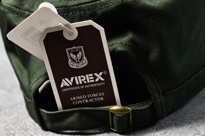 AVIREX 正規品 ワークキャップ キャップ 帽子 メンズ ブランド 大きいサイズ アヴィレックス アビレックス BIG SIZE 18490000 35 カーキ_画像6