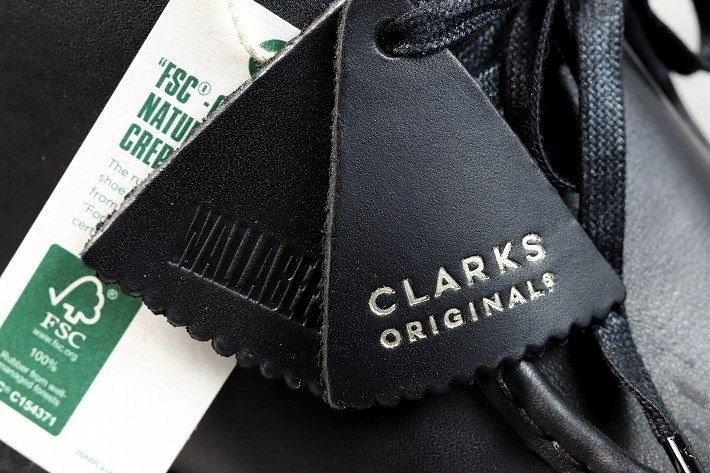 クラークス Clarks ワラビー ブーツ メンズ 天然皮革 本革 レザー WALLABEE BOOT シューズ 26155512 ブラック UK10.5 28.5cm相当 / 新品_画像9