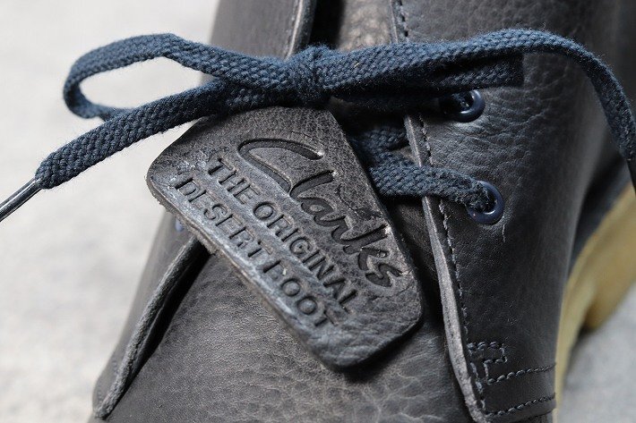  Clarks Clarks men's natural leather original leather desert boots DESERT BOOT shoes 26112780 navy UK9.5 27.5cm corresponding / new goods 