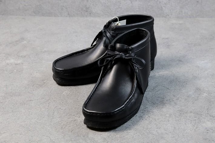  Clarks Clarkswala Be boots men's natural leather original leather WALLABEE BOOT shoes 26155512 black UK9.5 27.5cm corresponding / new goods 