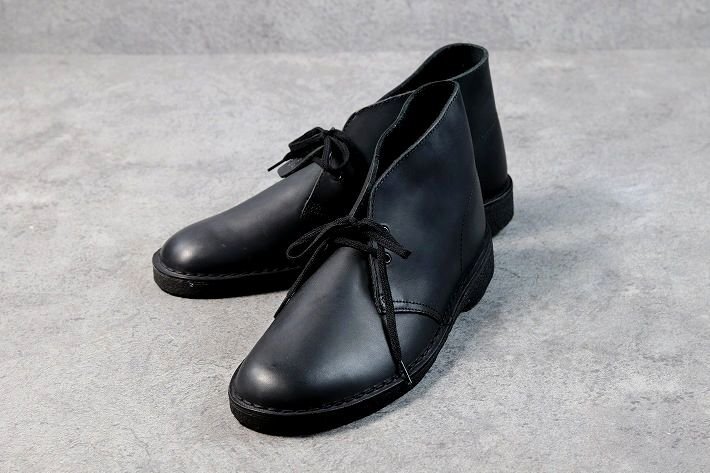 クラークス Clarks メンズ 天然皮革 本革 レザー デザートブーツ シューズ 靴 26103683 ブラック スムース UK8 26.0cm相当 / 新品_画像2