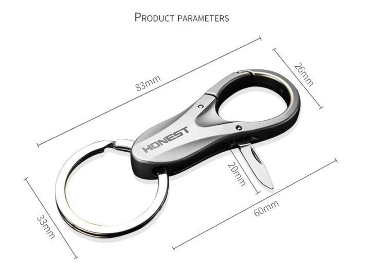  rust knife attaching key holder key case men's car smart key key chain key ring key Father's day 7987954 Gold 1 jpy start 