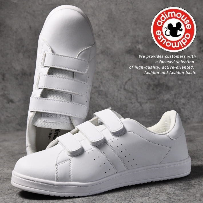 Adimouse スニーカー シューズ 靴 メンズ スポーツシューズ ランニングシューズ ウォーキング 1608 ホワイト/ホワイト 27.0cm / 新品_画像1