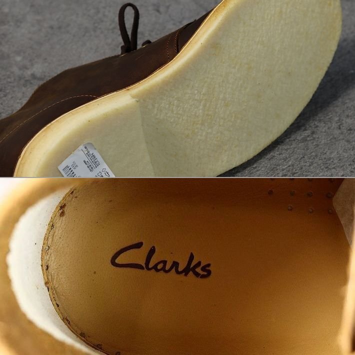 クラークス Clarks メンズ 天然皮革 本革 レザー デザートブーツ シューズ 靴 26106562 ブラウン ビーズワックス UK9.5 27.5cm相当 / 新品_画像8