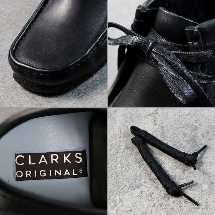 クラークス Clarks ワラビー ブーツ メンズ 天然皮革 本革 レザー WALLABEE BOOT シューズ 26155512 ブラック UK9.5 27.5cm相当 / 新品_画像7