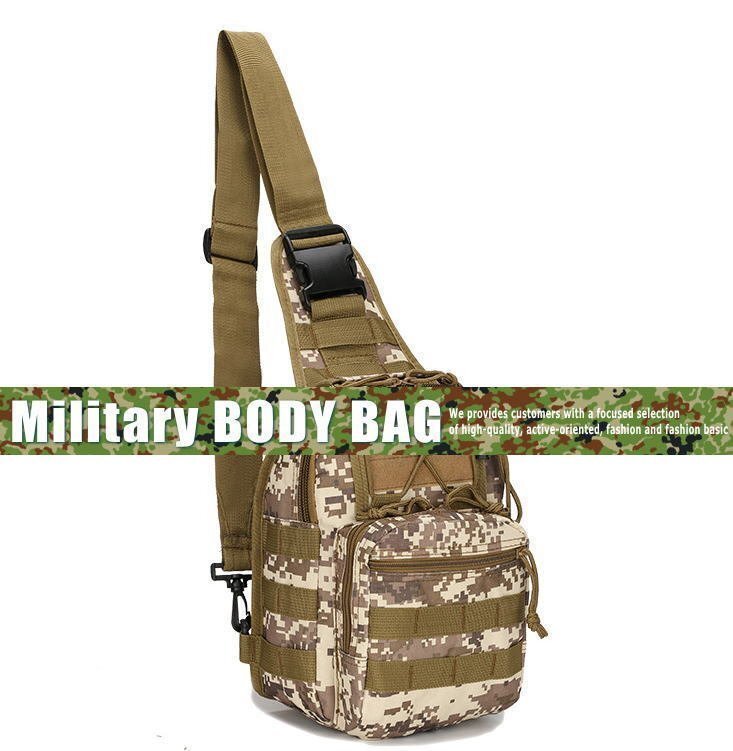  body bag bag one shoulder men's Military military body bag 7998661 digital beige new goods 1 jpy start 