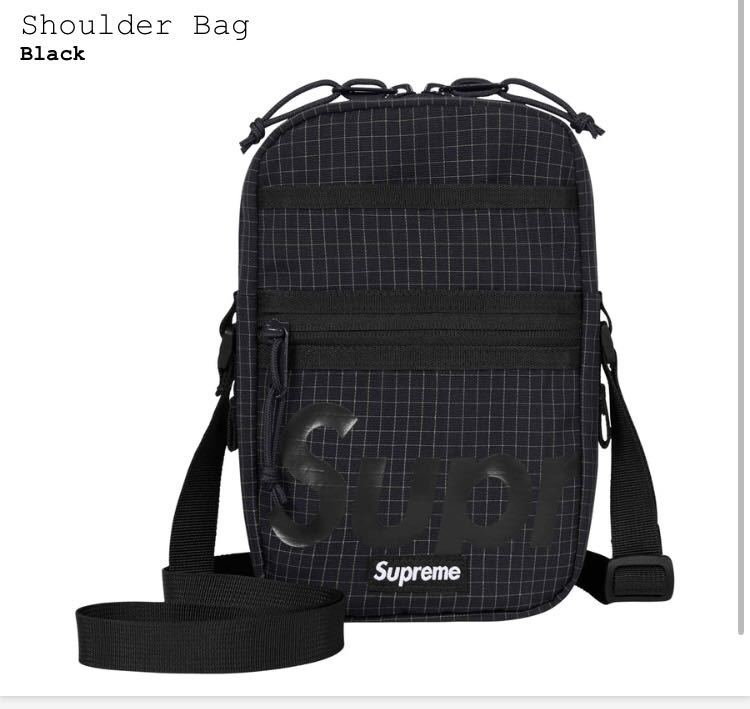 24ss Supreme Shoulder Bag Black 黒