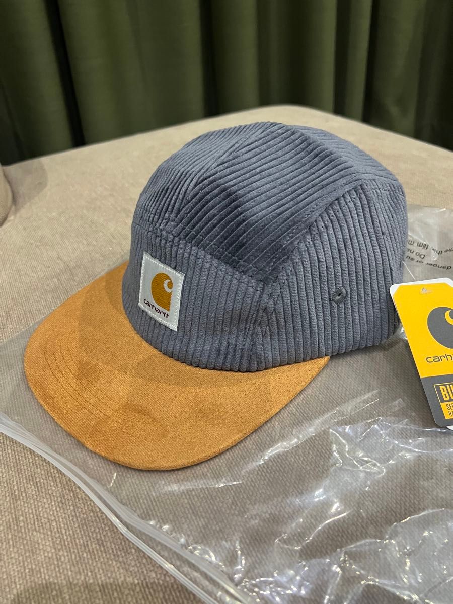 Carhartt カーハート ジェットキャップ  グレー 男女兼用 ツートン コーデュロイ CAP 帽子