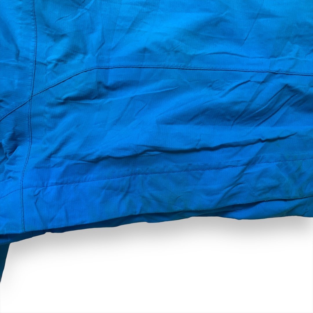 ザ ノースフェイス ナイロンジャケット ブルー THE NORTH FACE 古着 メンズ FREE 刺繍ロゴ ジップ付きポケット フルジップ アウトドア_画像8