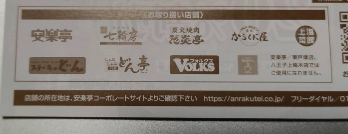 安楽亭　株主優待割引券　期限2024年12月末日　20%割引券　期限2024年6月末日_画像2