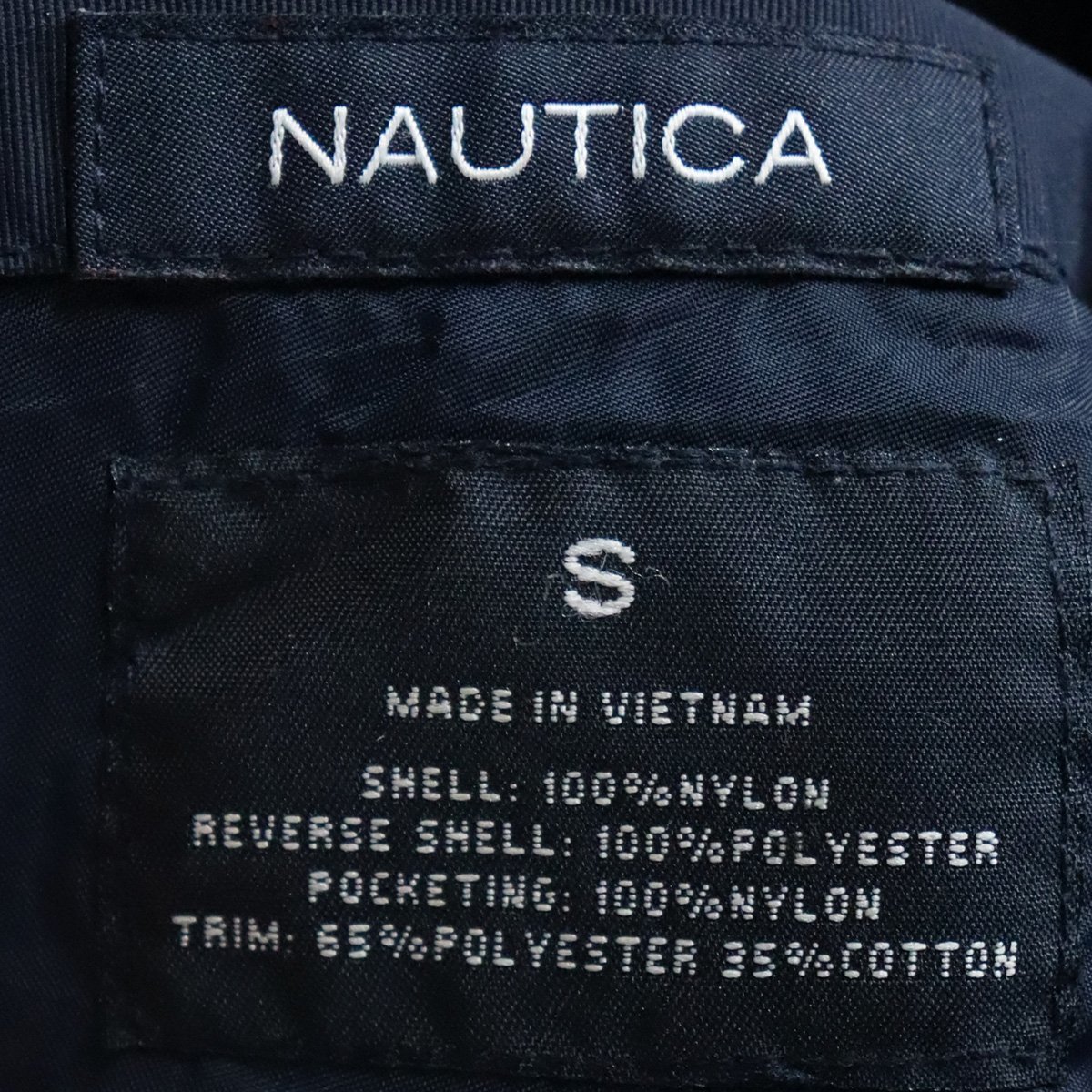 H10T/Y2.27-5　アメリカ古着　NAUTICA　ノーティカ　裏フリース　ナイロンジャケット　S　メンズ　ジャンパー　ブルゾン　セーリング_画像5