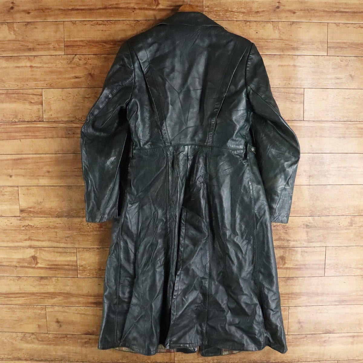 G4T/Y3.21-1 60s~ Vintage Germany motorcycle coat original leather car coat leather jacket euro Vintage 