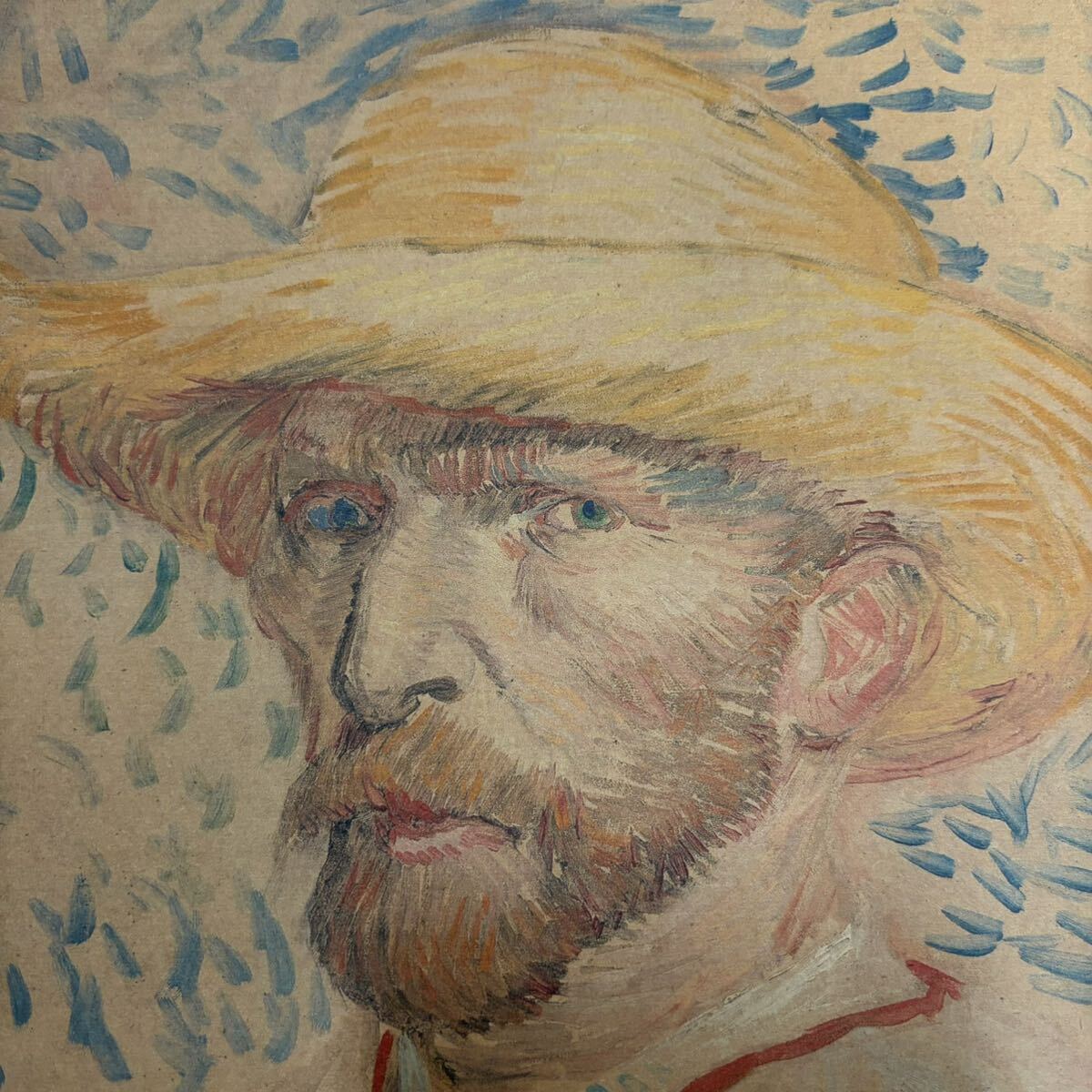 【白額付きポスター】ゴッホ　Gogh　自画像④(新品)_画像3