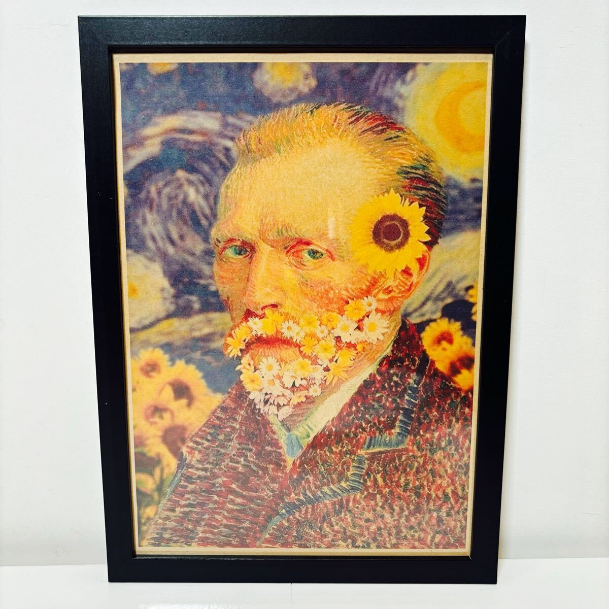 【黒額付きポスター】ゴッホ　Gogh　自画像①(新品)_画像2