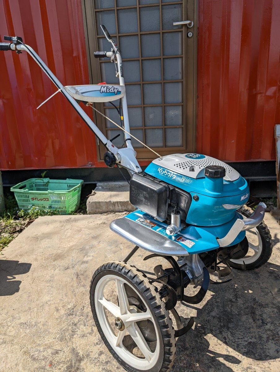 長崎県発 クボタ 管理機TMA300 midy 家庭菜園 歩行型農用トラクター ガソリンエンジン_画像3