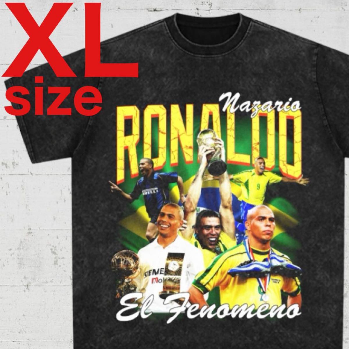 ブラジル ロナウド バルセロナ サッカー ラップ Tシャツ ブラジル ロナウド バルセロナ サッカー ラップ Tシャツ