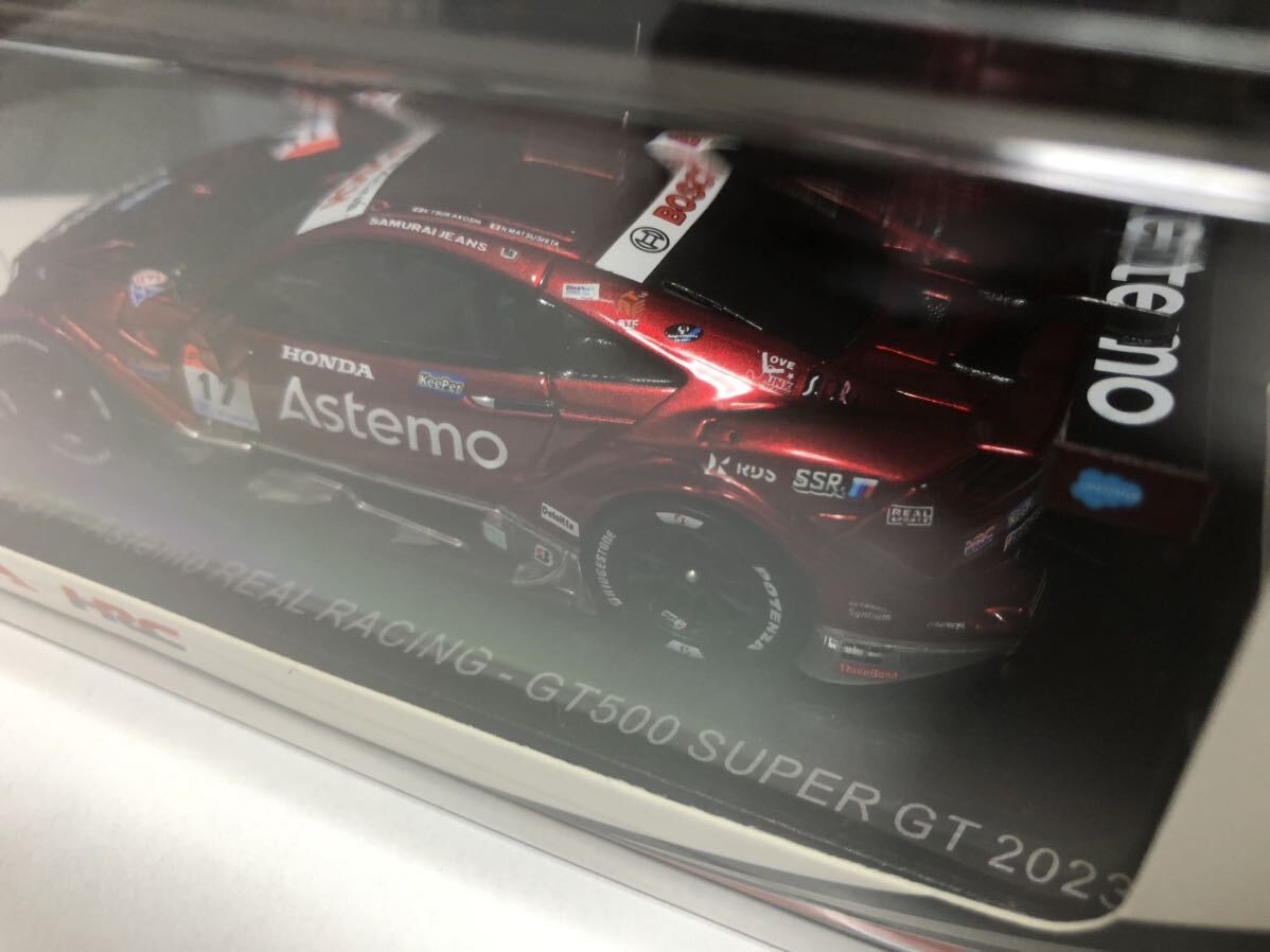 スパークモデル 1/43 Astemo NSX-GT REAL RACING スーパーGT 2023 #17 塚越広大 松下信治_画像3