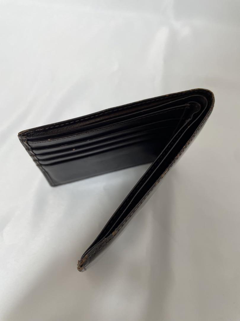 キャサリンイーハムネットロンドン ロゴ 二つ折り財布 メンズ ブラック_画像3