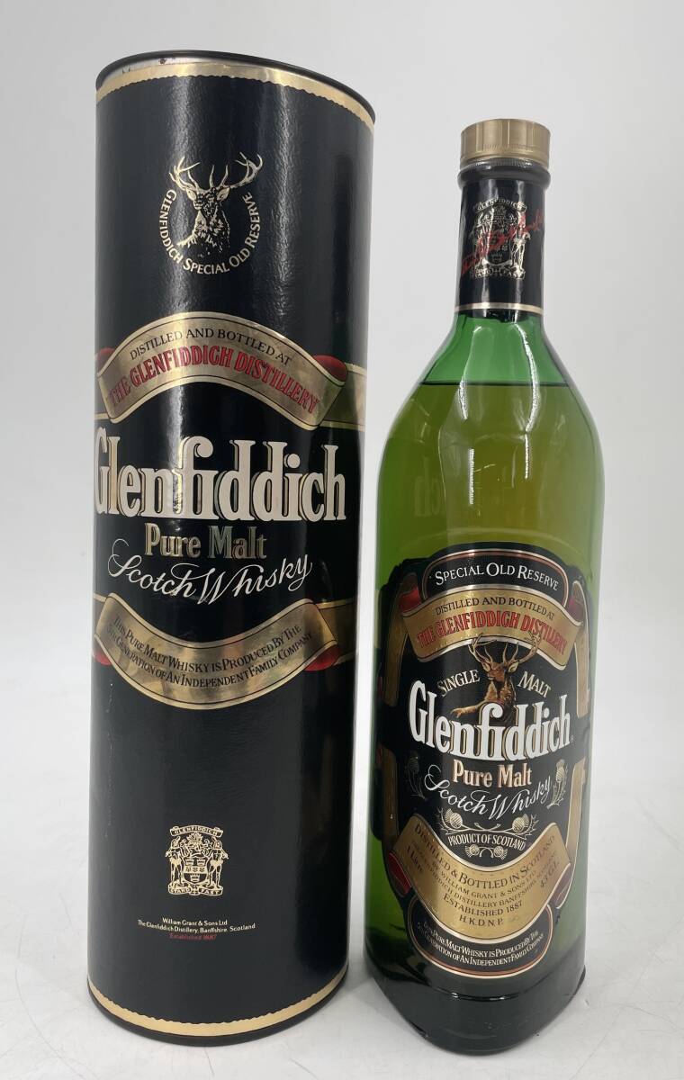  □M222【未開栓】Glenfiddich グレンフィディック ピュアモルト スペシャルオールドリザーブ スコッチ ウイスキー 1000ml 43% お酒 古酒_画像1