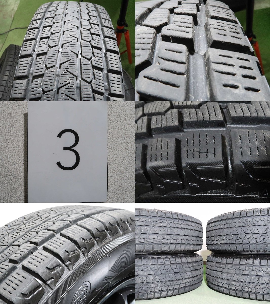 4本 社外 16インチ 6.5J +35 114.3 スタッドレス ヨコハマ アイスガード G075 2022年 215/70R16 デリカD5 アウトランダー エクリプスクロス_画像10