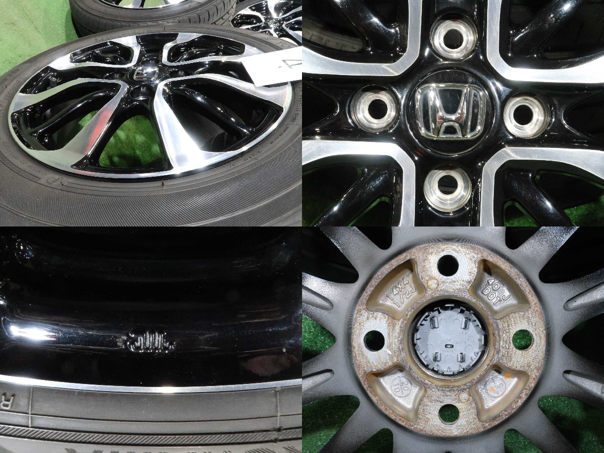 4本 ホンダ N-BOX カスタム 純正 14インチ 4.5J +40 4H PCD 100 ラジアル ヨコハマ ブルーアース 155/65R14 N-WGN N-ONE 軽自動車 純正戻し_画像6